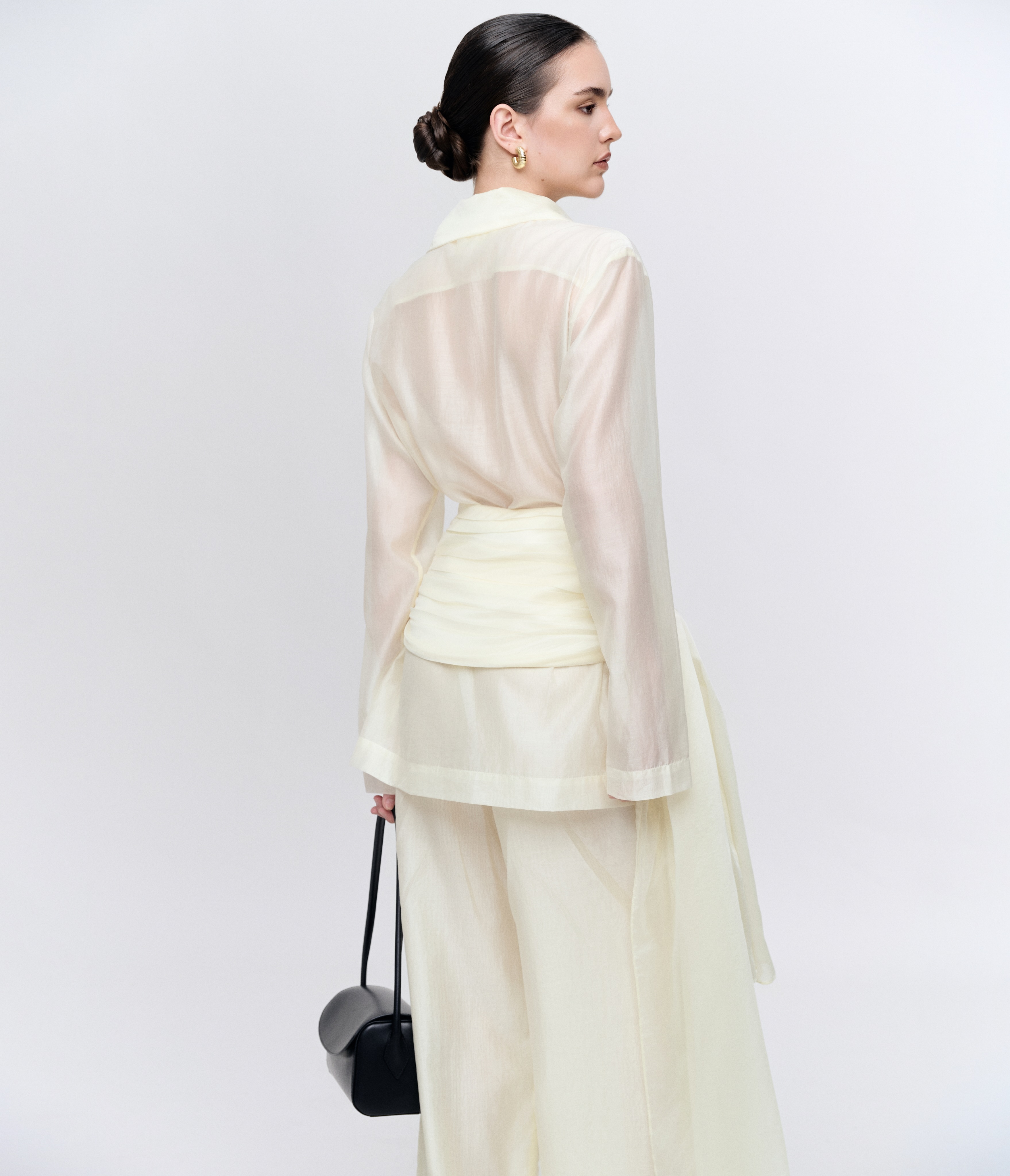 Ivory Sheer Layered Set