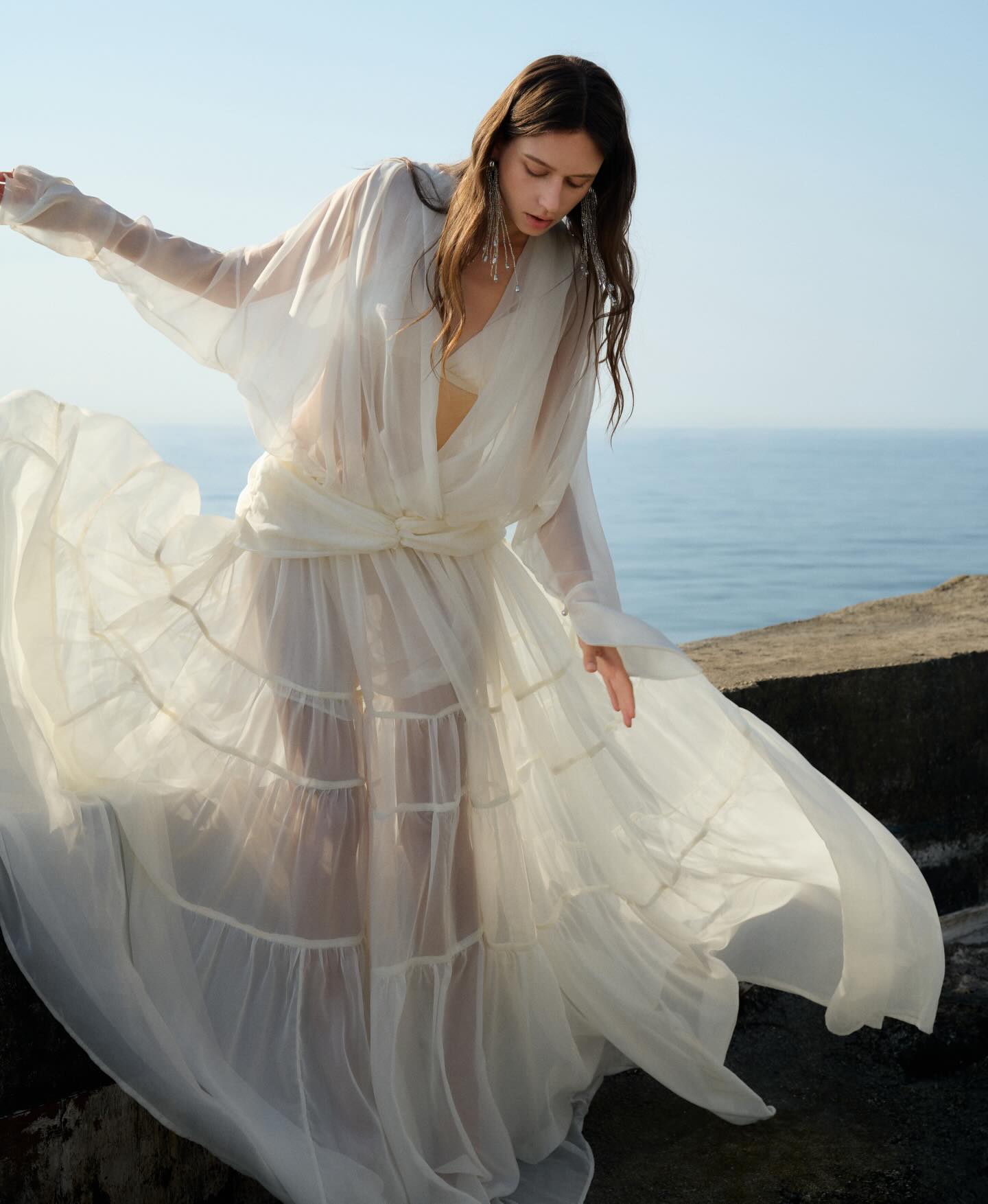 Ivory Sheer Bridal Gown
