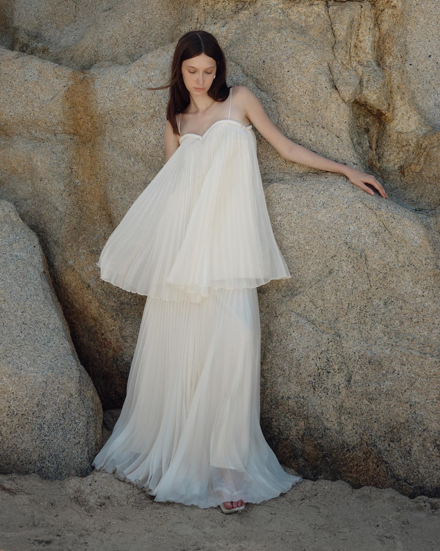Ivory Tiered Bridal Gown