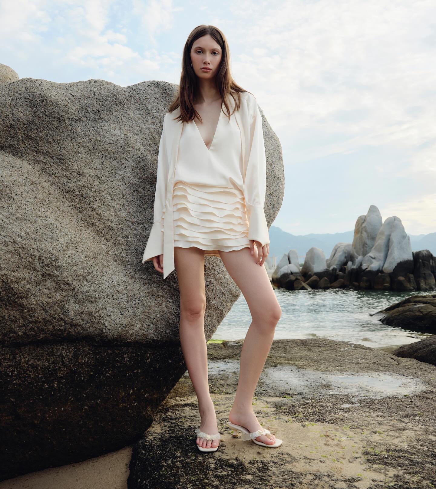 Ivory Resort Button _ SKIRT